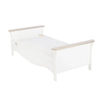CuddleCo Clara Cot Bed - White & Ash