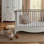CuddleCo Clara Luxe 2 Piece Furniture Set - White/Ash