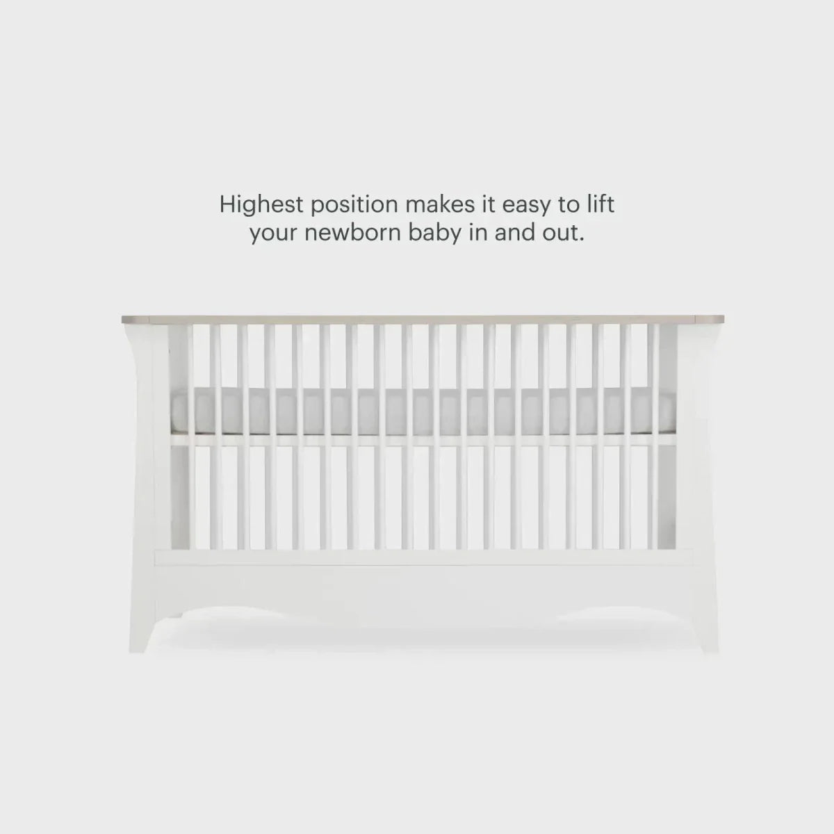 CuddleCo Clara Luxe 2 Piece Furniture Set - White/Ash