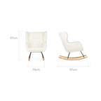 CuddleCo Marley Nursing Chair and Footstool - Teddy Off White