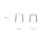 CuddleCo Marley Nursing Chair and Footstool - Teddy Off White