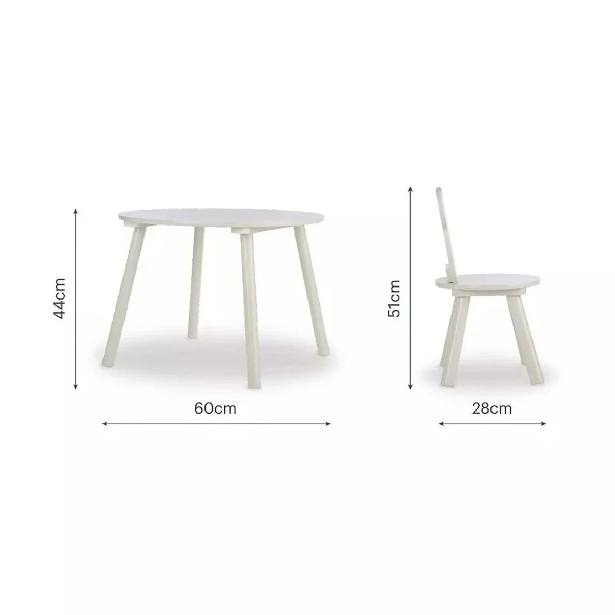 CuddleCo Play House Bear Table & 2 Chairs - Pebble