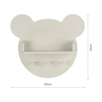 CuddleCo Play House Bear Shelf - Pebble
