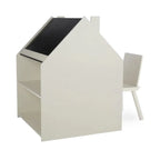 CuddleCo Play House Storage Desk with Easel and Chair - Pebble