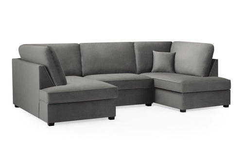 Carnaby Plush  U-Shape Corner Sofa: Spacious, Comfortable, Stylish Living Room Seating
