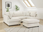Carnaby Plush  U-Shape Corner Sofa: Spacious, Comfortable, Stylish Living Room Seating