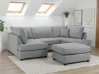 Carnaby Plush  U-Shape Corner Sofa: Spacious, Comfortable, Stylish Living Room Seating
