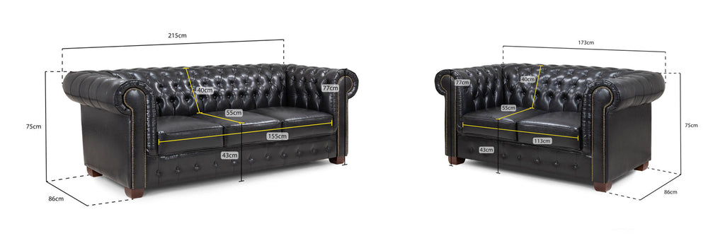Classic Chesterfield Oxblood Red 3+2 Sofa Set: Elegant Tufted Faux Leather Design