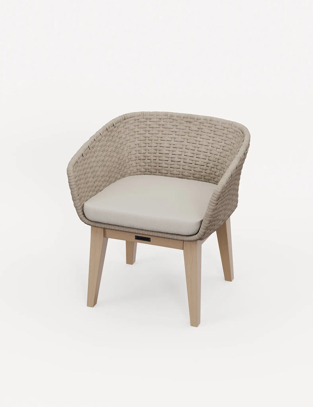 Roma 6 Seater Round Sunray with Terrazzo Insert Dining Set with Eden Dawn Chairs