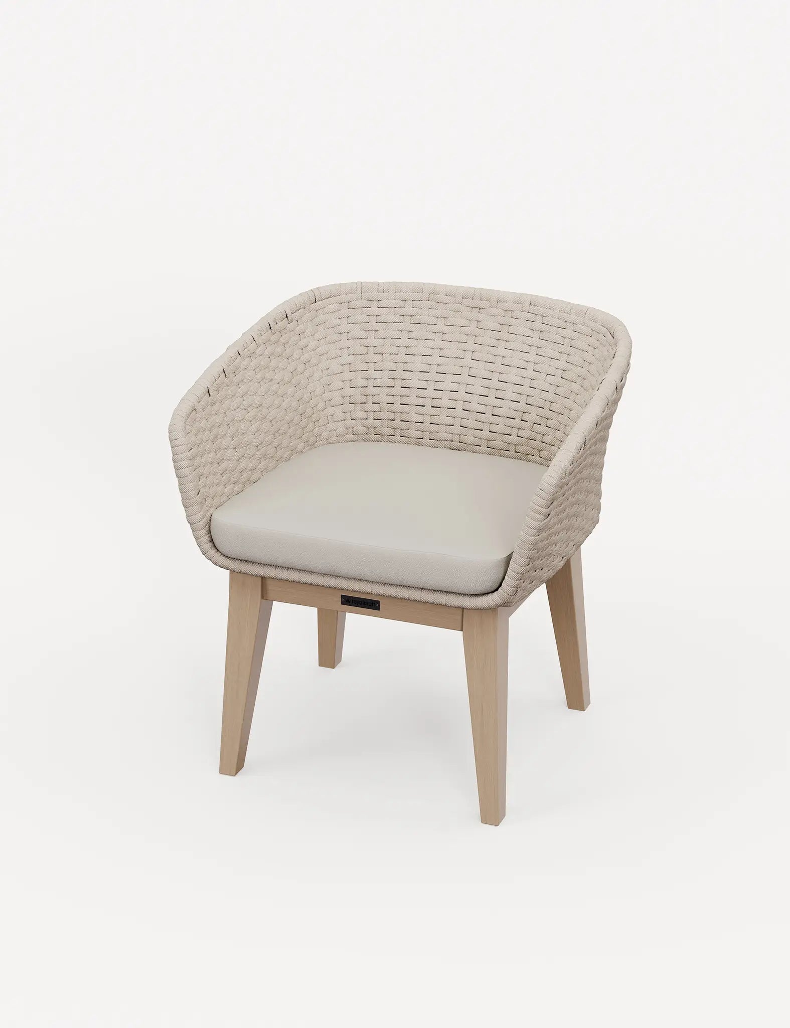 Roma 6 Seater Round Sunray with Terrazzo Insert Dining Set with Eden Dusk Chairs