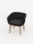 Roma 2 Seater Round Sunray Bistro Set with Eden Night Dining Chairs