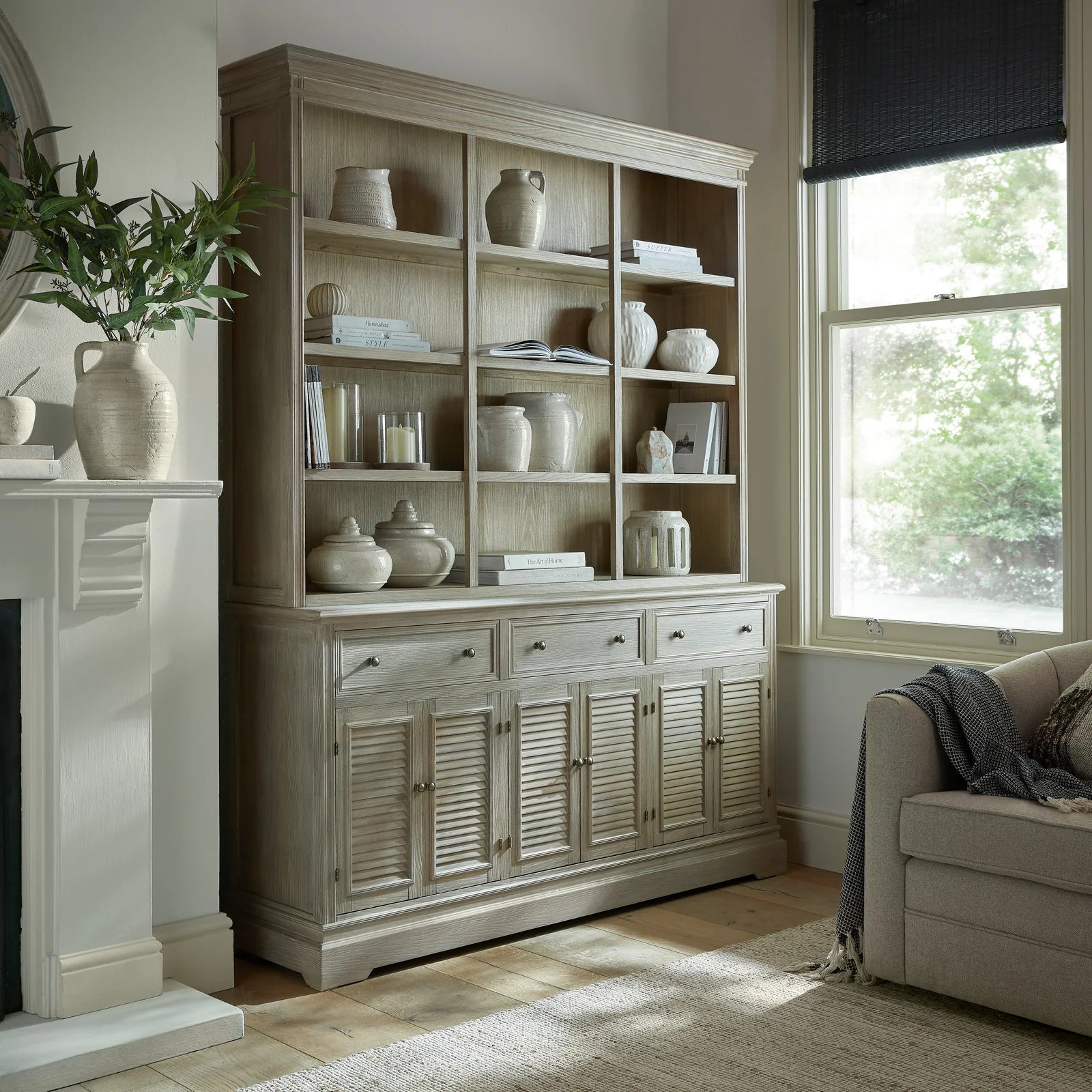 Delphine Collection 6 Door 3 Drawer Large Dresser Base