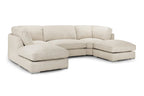 Inga Fullback  U-Shape Corner Sofa: Modern, Comfortable, Spacious Seating Solution