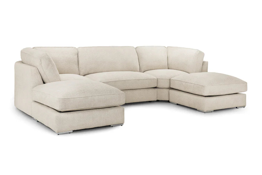 Inga Fullback  U-Shape Corner Sofa: Modern, Comfortable, Spacious Seating Solution