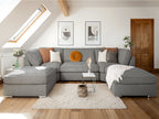 Inga Fullback  U-Shape Corner Sofa: Modern, Comfortable, Spacious Seating Solution