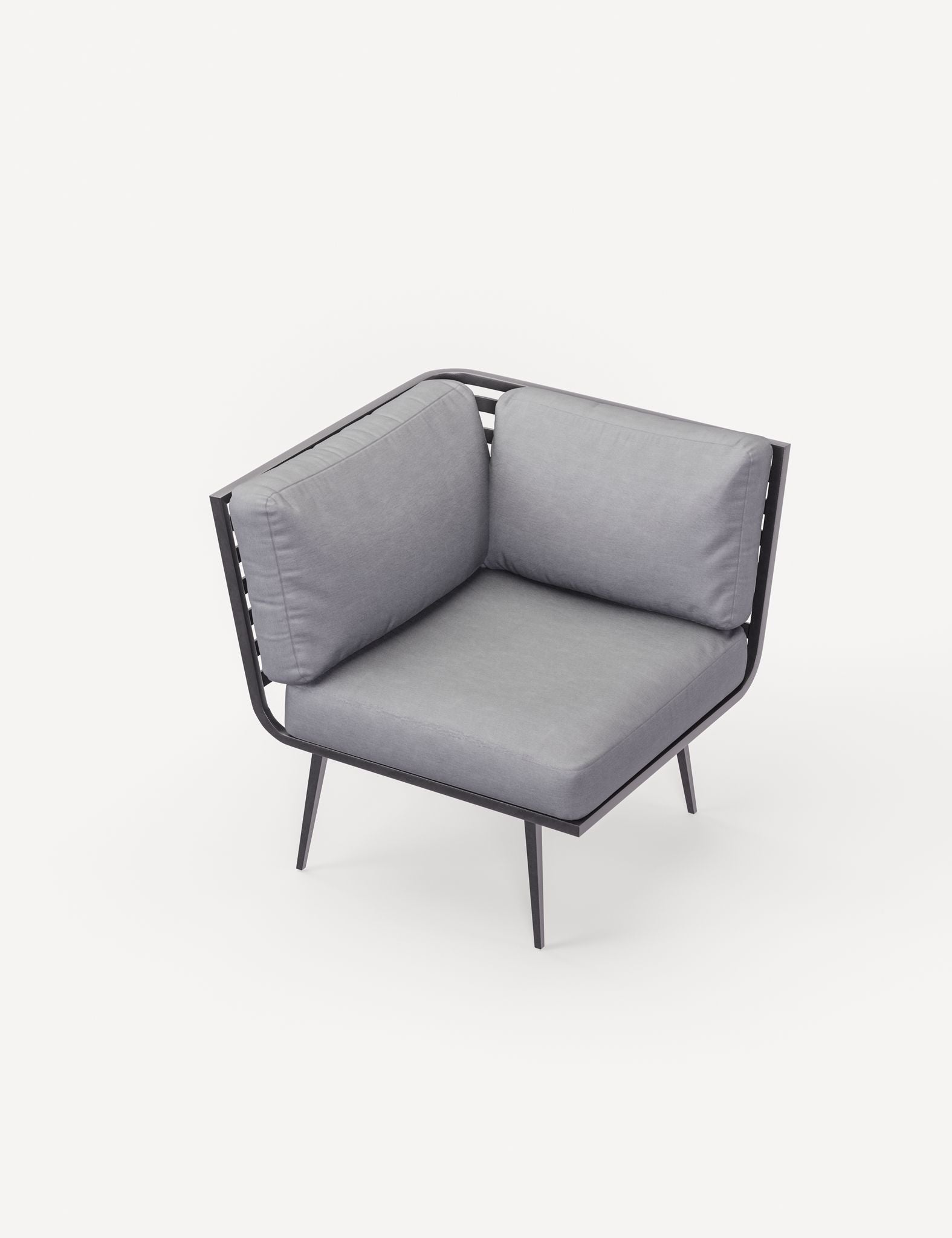 Mayfair Corner Lounging Set with Fire Pit Table and 1 Bench