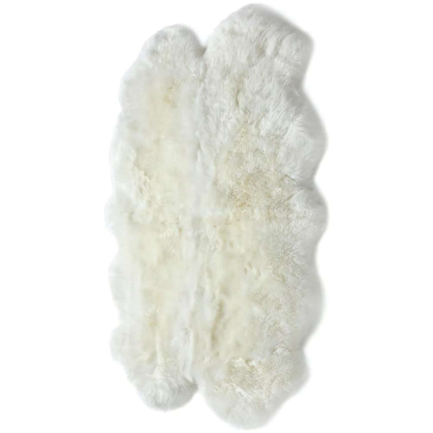 Genuine Natural Cream Sheepskin Faux Fur Rug
