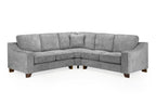 Nebraska Large Corner Sofa: Plush Fabric, Removable Cushions, Sturdy Wooden Feet