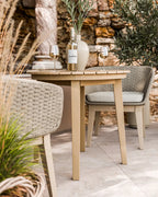 Roma 2 Seater Round Sunray Bistro Set with Eden Dawn Chair