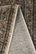 Raja Medallion Vintage Rug – Brown Heritage Elegance