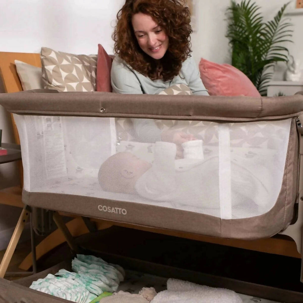 Cosatto Close to Me Folding Bedside Crib - Hoglet