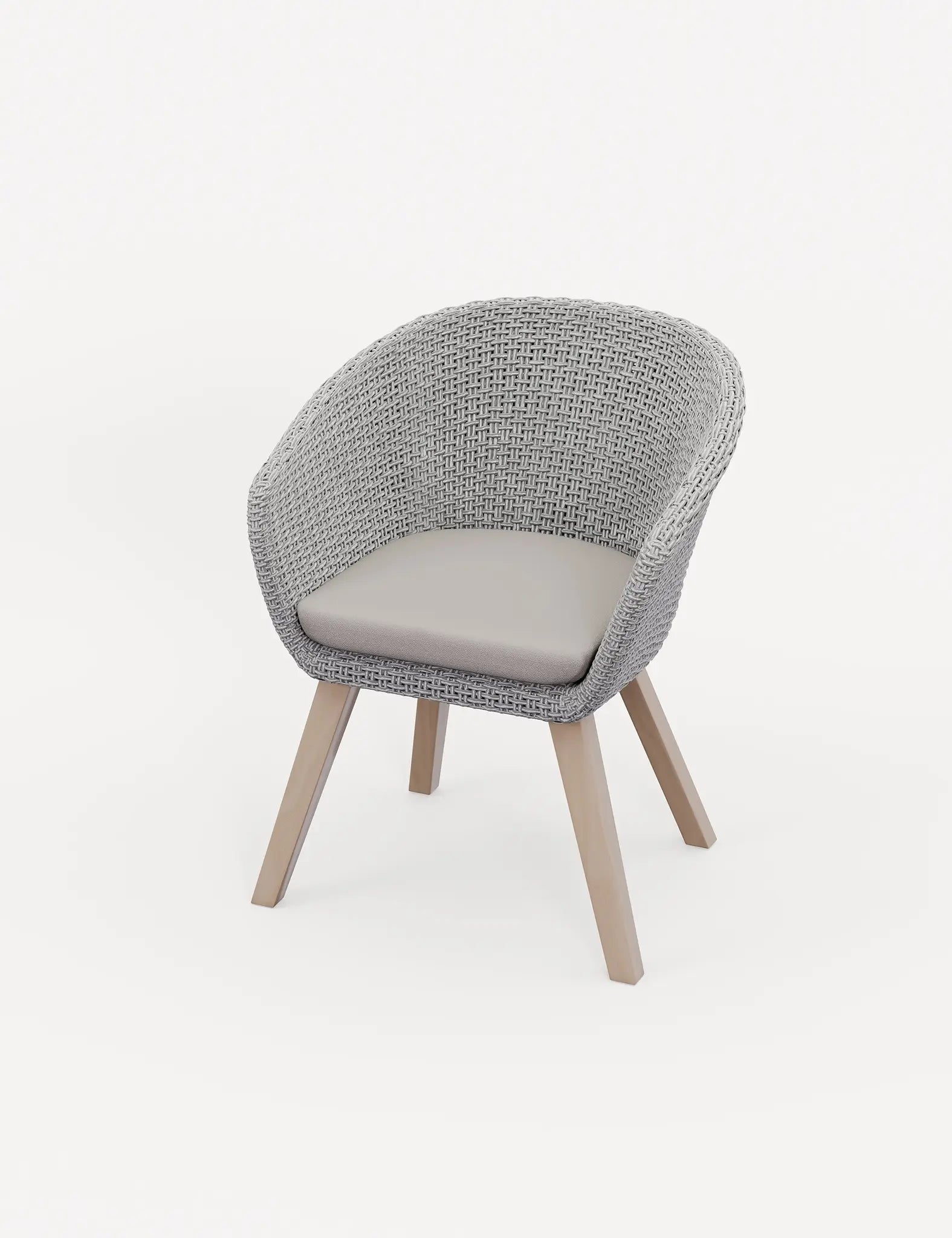 Roma 4 Seater Round Sunray with Terrazzo Insert Dining Set with Sol Dining Chairs