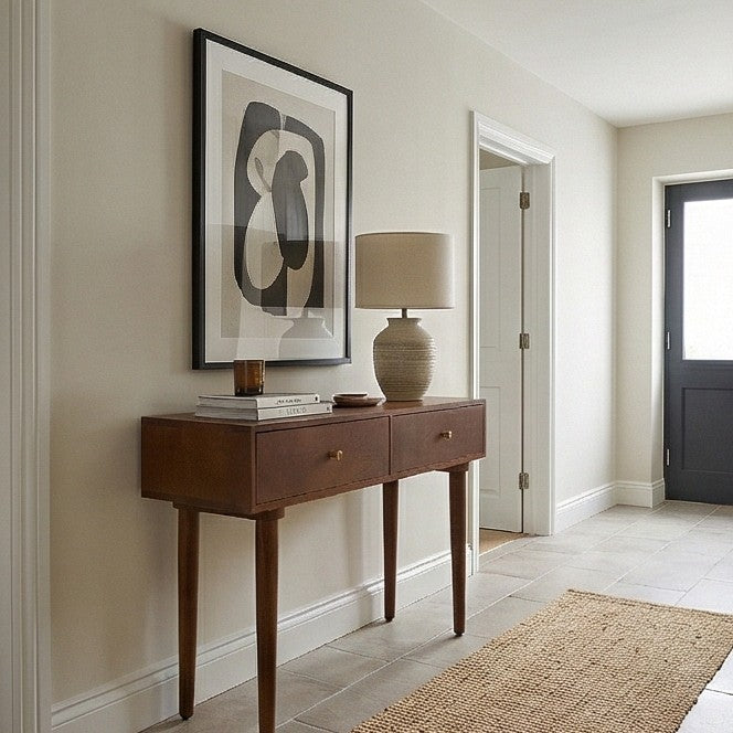 Scandinavian Walnut Oslo Console, Dressing Table, and Desk