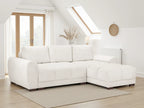 Azzuro  Universal Corner Sofabed: Plush Velvet, Convertible Sofa with Storage