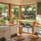 SOLA Solid Wood Dining Table / Breakfast Bar