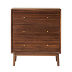 Wright Walnut Chest of 3 Drawers