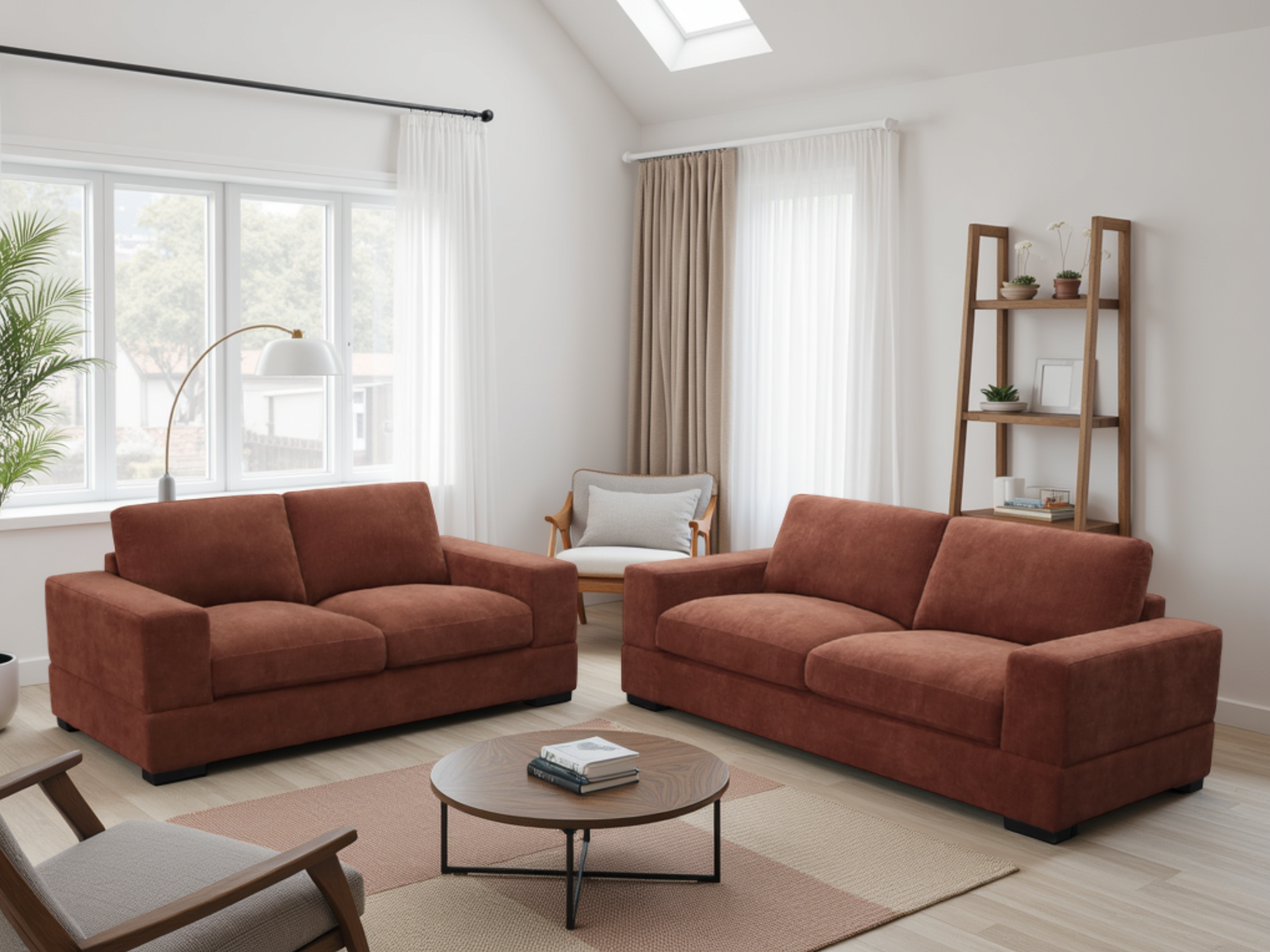 Westminster  3+2 Sofa Set: Plush Fabric, Deep Comfort, Contemporary Style