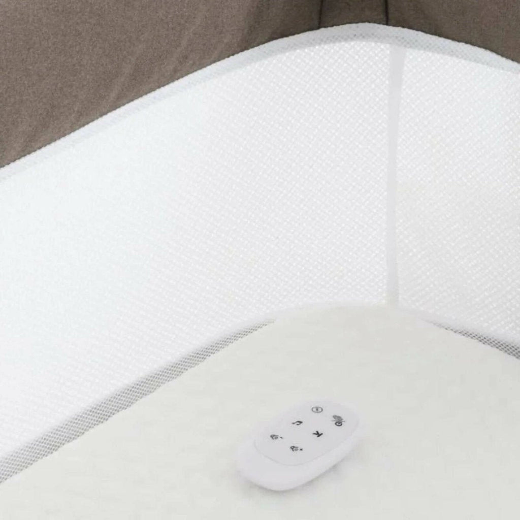 Oyster Wiggle Crib Co-Sleeper - Mink