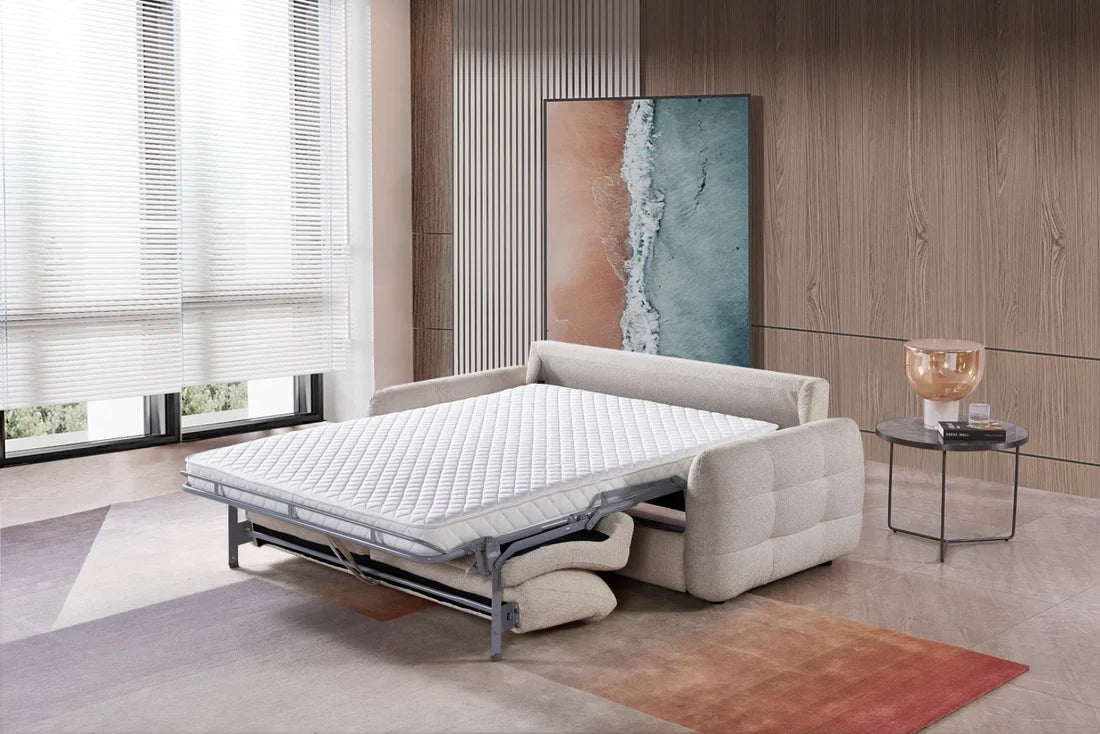 Athens Sofabed Beige/Grey 3 Seater