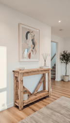 Cera Console Table With V Back