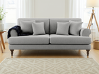Legacy  3 Seater Sofa: Anti-Slip Cushions, Scrolled Arms, Turned Feet