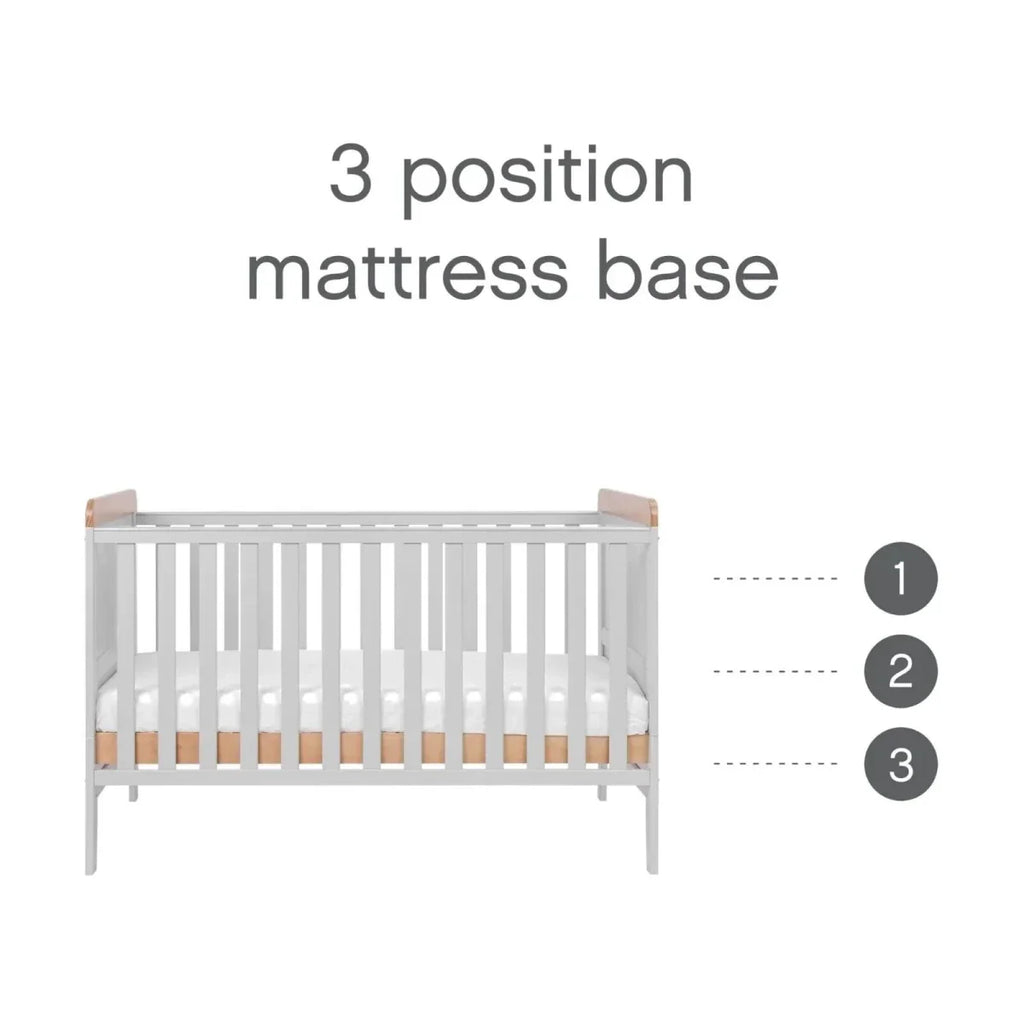 Tutti Bambini Rio 2 pcs Room Set - Dove Grey/Honey Oak