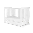 Ickle Bubba Snowdon Mini Cot Bed White - Fibre Mattress