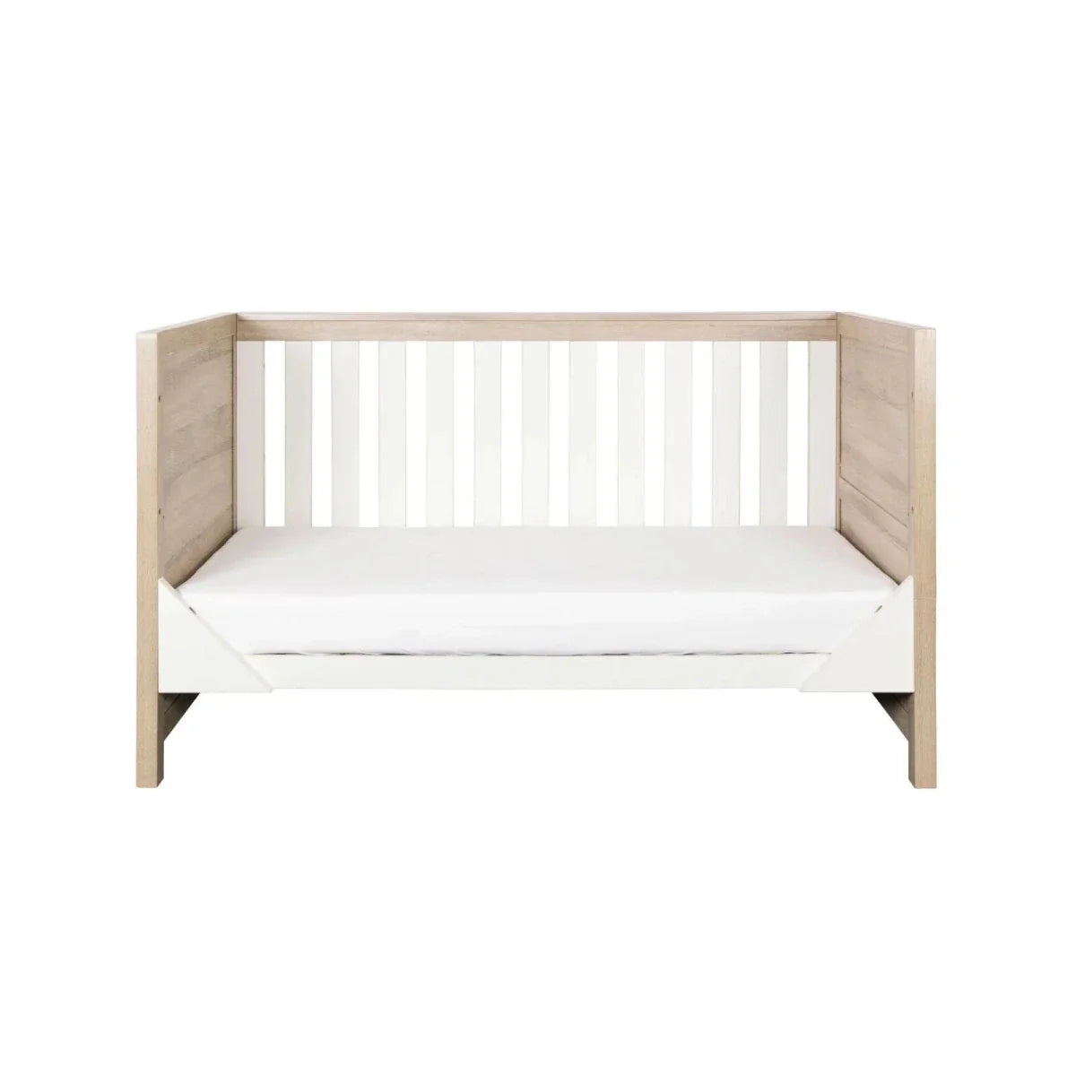 Tutti Bambini Modena 3-in-1 Cot Bed - White/Oak