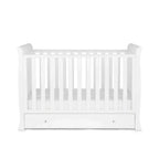 Ickle Bubba Snowdon Mini Cot Bed White - Fibre Mattress