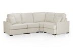 Comfortable Funk Beige Fabric Universal Corner Sofa with Foam-Filled Cushions
