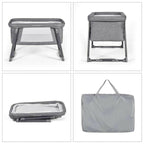 Ickle Bubba Mini Rocker Crib - Space Grey