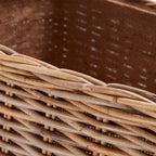 Wovenhill Kubu Rattan Rectangular Log Basket