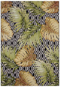 Indoor-Outdoor Leaves Rug